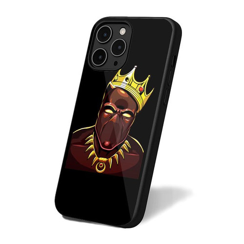 Black Panther King Biggie S iPhone 16 Case Cover