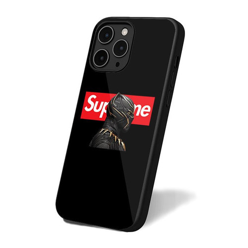 Black Panther Marvel Red Box Logo iPhone 16 Case Cover