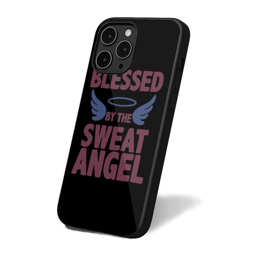 Blessed By The Sweat Angel iPhone 16 Case Cover