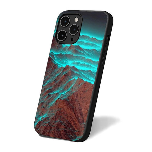 Blue Green Mountain iPhone 16 Case Cover