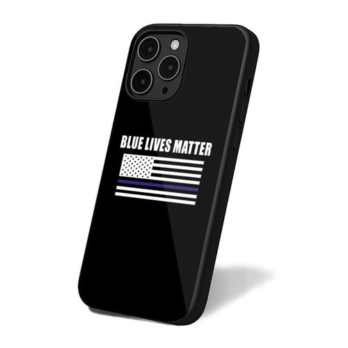 Blue Lives Matter Police Cop Blue Line American Usa Flag Inspired iPhone 16 Case Cover