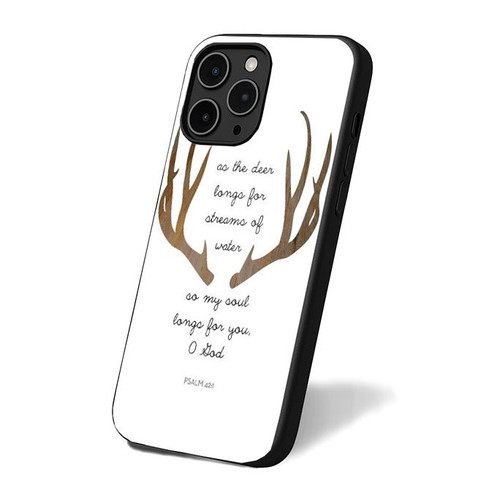 Brown Deer Bible Verses iPhone 16 Case Cover
