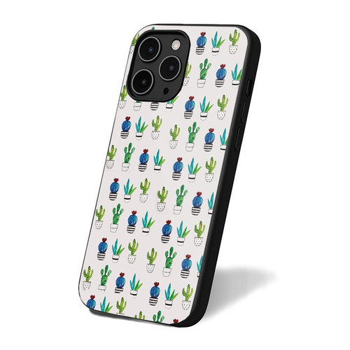 Cactus Pattern Design iPhone 16 Case Cover