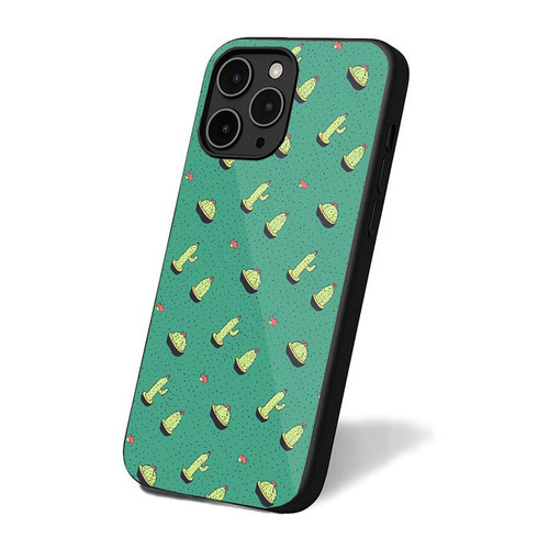 Cactus Vector Pattern 5 iPhone 16 Case Cover