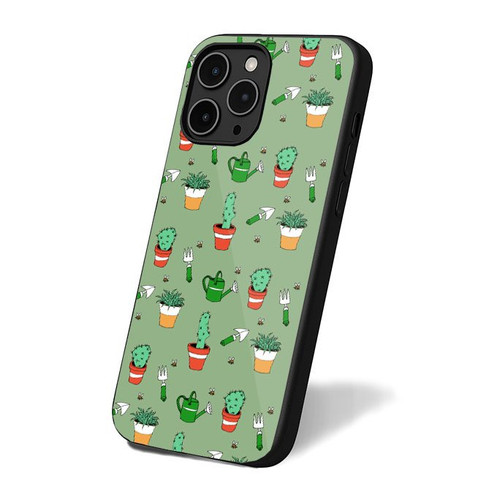 Cactus Vector Pattern 7 iPhone 16 Case Cover
