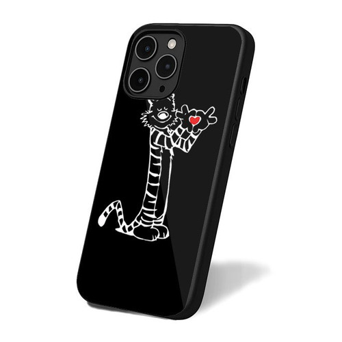 Calvin And Hobbes Heart Love Funny iPhone 16 Case Cover