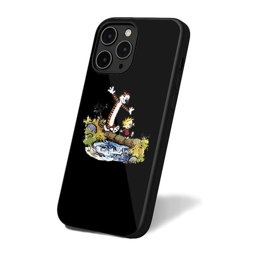 Calvin And Hobbes Log Walking iPhone 16 Case Cover