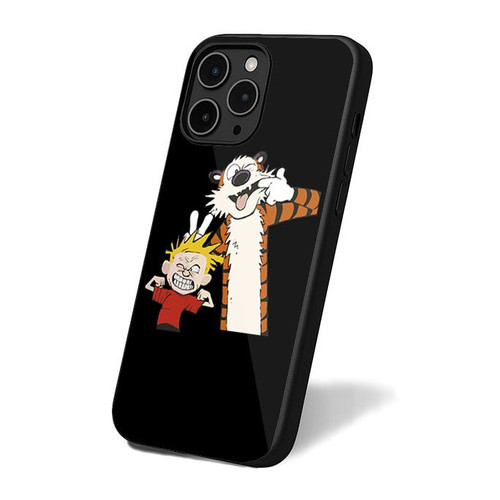 Calvin And Hobbest Sticking Her Tongue Out iPhone 16 Case Cover