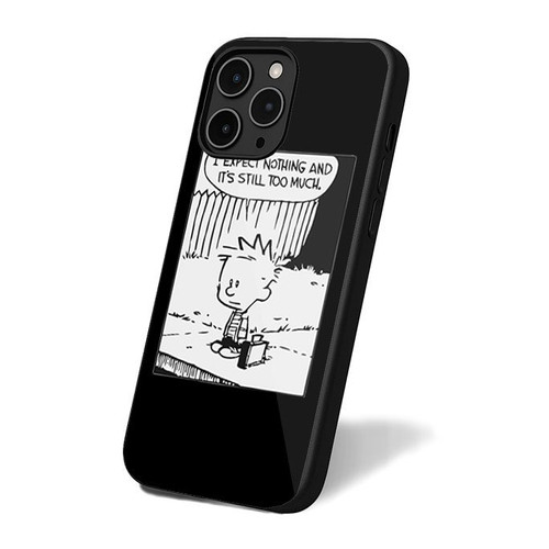 Calvin Zero Expectations iPhone 16 Case Cover