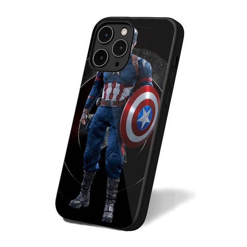 Captain America Classic Simple Art Vintage Retro iPhone 16 Case Cover