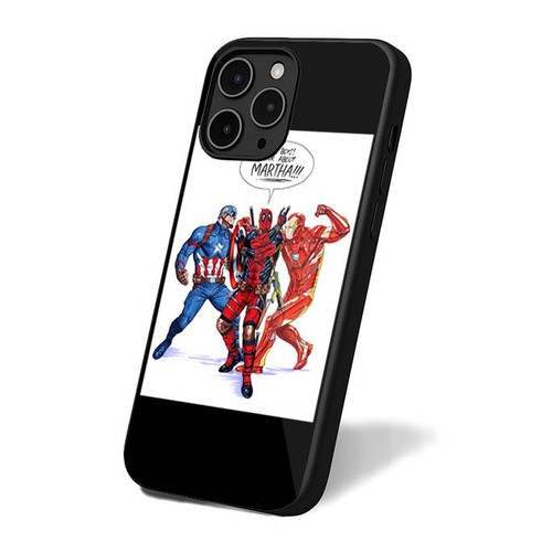 Captain America Deadpool And Iron Man iPhone 16 Case Cover