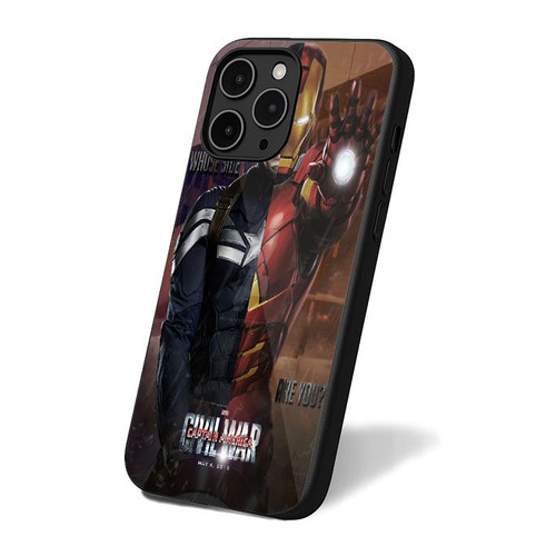 Captain America Iron Man Civil War iPhone 16 Case Cover