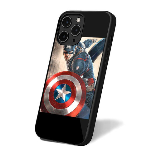 Captain America Logo Simple Art Retro iPhone 16 Case Cover