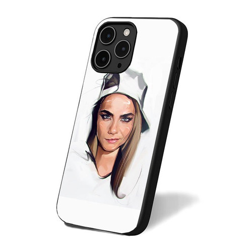 Cara Delevingne Potrait Design iPhone 16 Case Cover