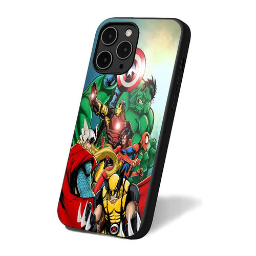 Cartoon Avengers iPhone 16 Case Cover