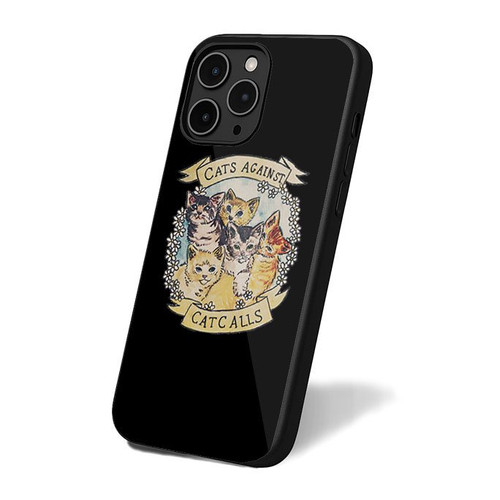 Cats Against Catcalls Vintage Art Retro Simple iPhone 16 Case Cover