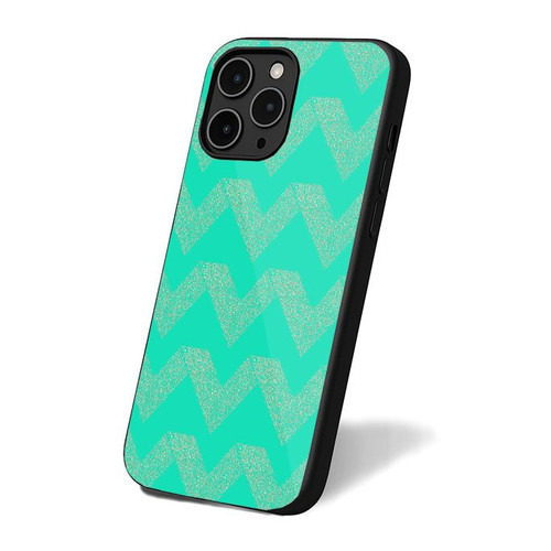 Chevron Green Mint iPhone 16 Case Cover