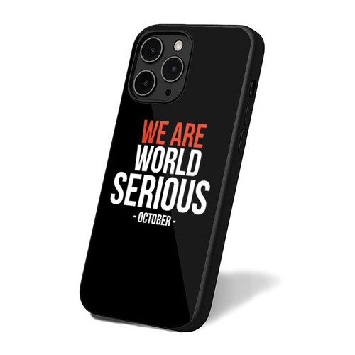 Chicago Cubs Playoffs We Are World Serious iPhone 16 Case Cover