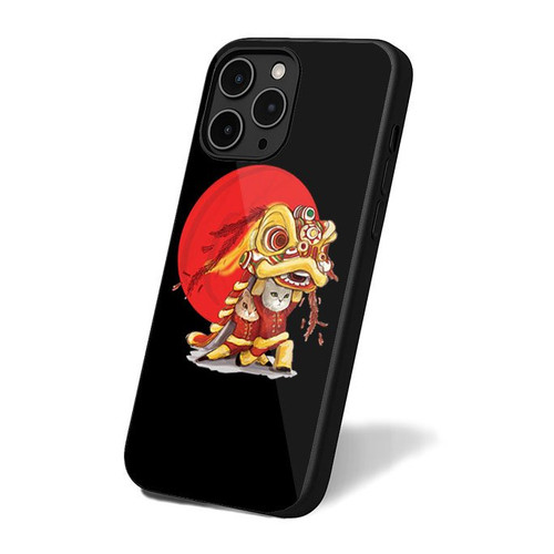 Chinese Cat Play Lion iPhone 16 Case Cover