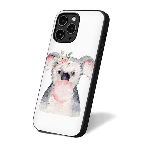 Cool Koala With Flower And Chewing Gum iPhone 16 Case Cover