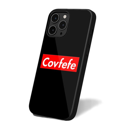 Covfefe Donald Trump Red Box Logo iPhone 16 Case Cover