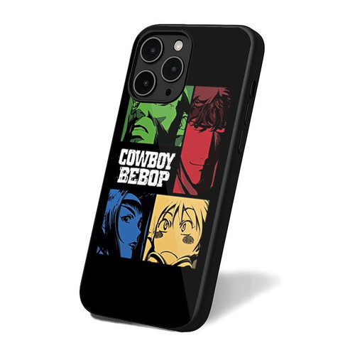 Cowboy Bebop Squad Minimalist Colorful Silhouette iPhone 16 Case Cover