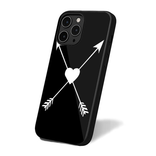 Crossed Arrows Through Heart Native Friendship Love iPhone 16 Case Cover
