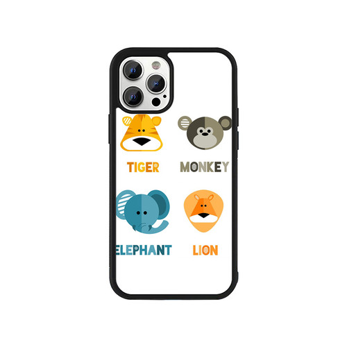 Jungle Animals Kids Art iPhone 13 / 13 Mini / 13 Pro / 13 Pro Max Case Cover