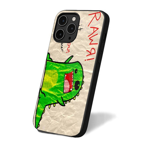 Cute Green Dinosaur iPhone 16 Case Cover