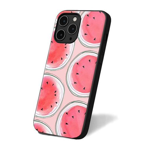 Cute Pink Watermelon Pattern iPhone 16 Case Cover