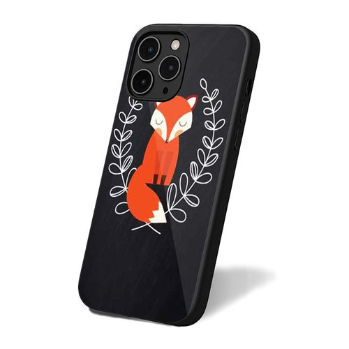 Cute Sleeping Fox Art iPhone 16 Case Cover