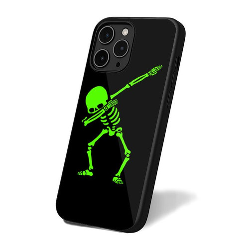 Dabbing Skeleton Green 1 iPhone 16 Case Cover