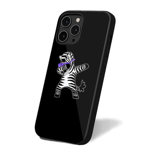 Dabbing Zebra Funny Retro Art Simple iPhone 16 Case Cover