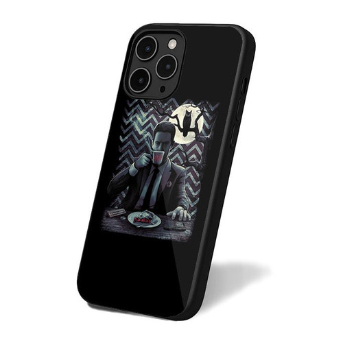 Damn Fine Coffee Twin Peaks Horror Owl iPhone 16 Case Cover