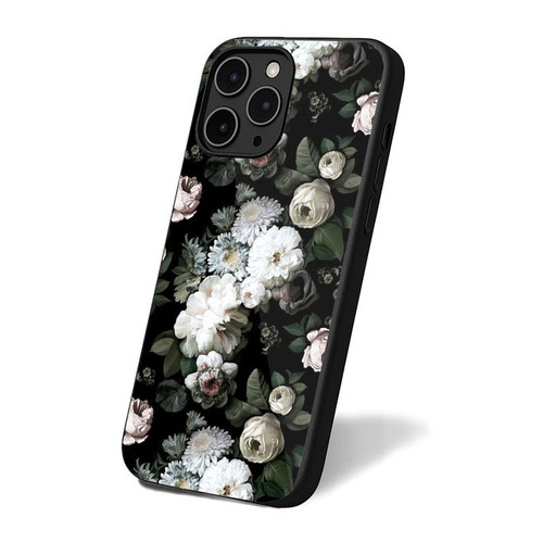Dark Floral iPhone 16 Case Cover