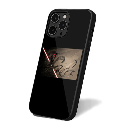 Darth Maul Star Wars Simple Art Retro iPhone 16 Case Cover