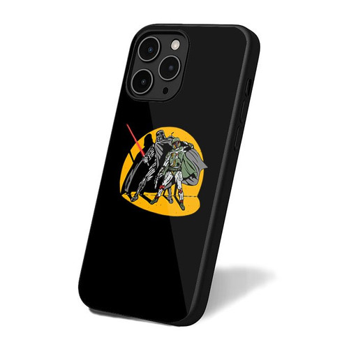 Darth Vader Boba Fett Star Wars Luke Skywalker Batman Mashup iPhone 16 Case Cover