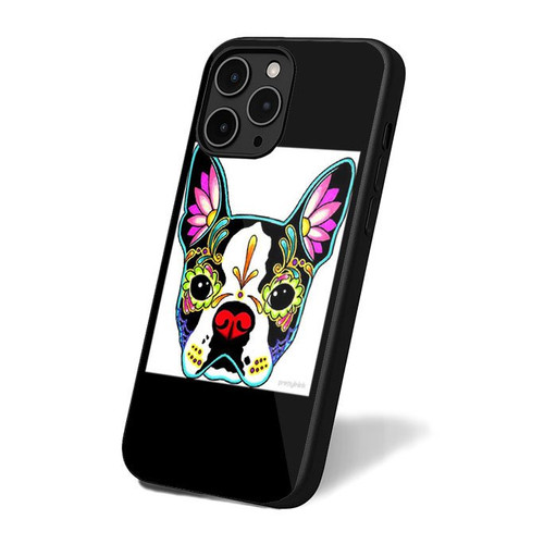 Day Of The Dead Dog Sugar Skull iPhone 16 Case Cover