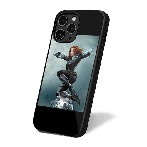 Dc Marvel Civil War Black Widow iPhone 16 Case Cover