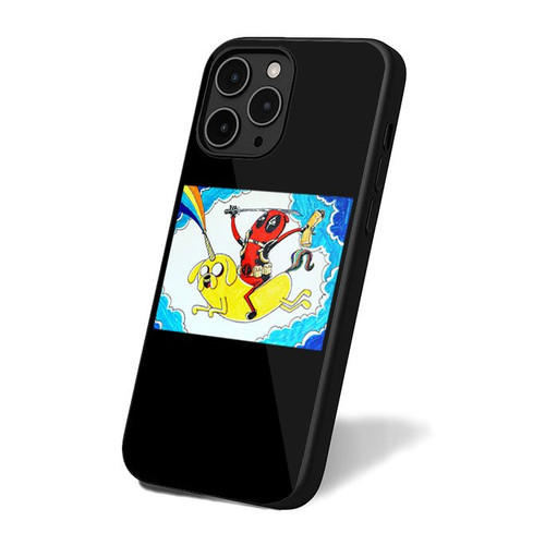 Deadpool Adventure Time Unicorn iPhone 16 Case Cover
