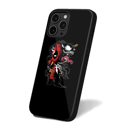 Deadpool And Venom Retro Art Vintage iPhone 16 Case Cover