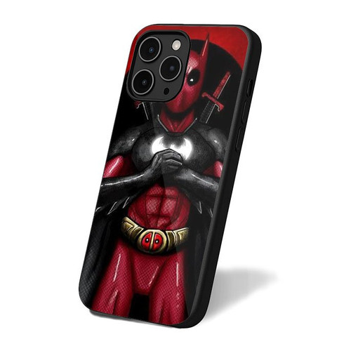 Deadpool Character Cool Wallpaper Batpool Batman Deadpool iPhone 16 Case Cover