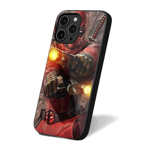 Deadpool Cool Character Funny Movie Deadpool Gun iPhone 16 Case Cover