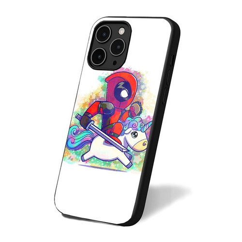 Deadpool Cute Unicorn Funny Parody iPhone 16 Case Cover