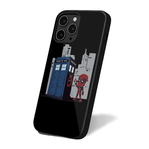 Deadpool Dr Who iPhone 16 Case Cover
