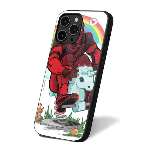 Deadpool Funny Character Playing Unicorn iPhone 16 Case Cover