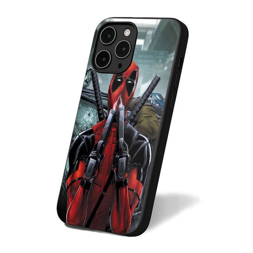 Deadpool Gun Smoke iPhone 16 Case Cover