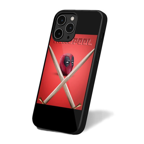 Deadpool Head With Two Crossing Swords iPhone 16 Case Cover