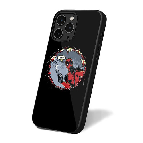Deadpool Ooops Gun Shot iPhone 16 Case Cover