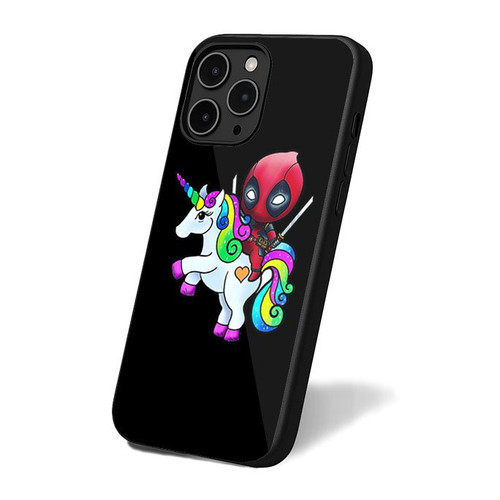 Deadpool Ride Uniorn Rainbow Classic Art Simple Retro Vintage iPhone 16 Case Cover